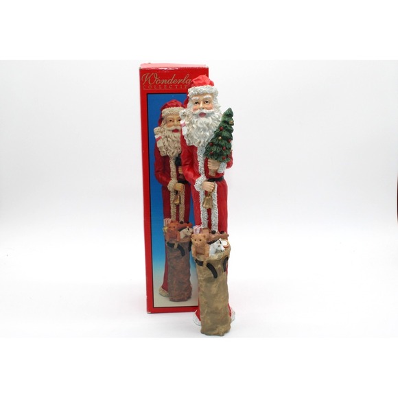 Wonderland Collectible Other - VTG ‎ 14" Pencil Santa w/Toy Bag 90s (Heavy 2.7 lbs) Wonderland Collectible